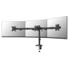 Neomounts NERO Triple Flat Screen Desk Mount 10-27 "(phone holder+Quick-fix clamp/grommet)