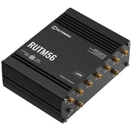 Teltonika RUTM56 průmyslový router, dual modem, 5G, 4G, 5x Gbit RJ45, WiFi 5