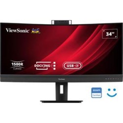 ViewSonic VG3457CV 34" 21:9,3440 x 1440,SuperClear®VA,zakřivený,2 HDMI,DP,100W USB-C,RJ45,USB,speakers,výš. nast.,webca