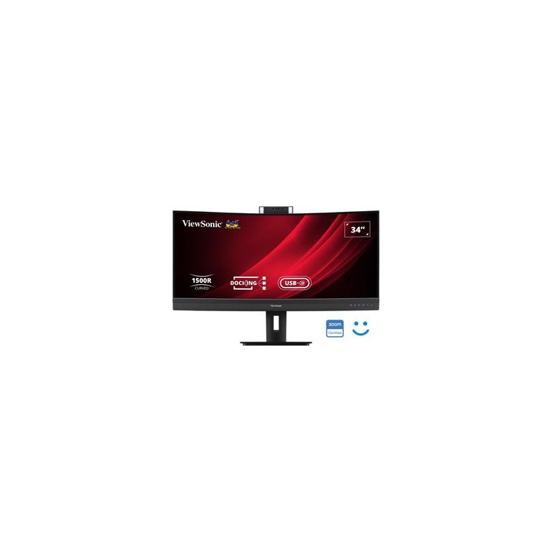 ViewSonic VG3457CV 34" 21:9,3440 x 1440,SuperClear®VA,zakřivený,2 HDMI,DP,100W USB-C,RJ45,USB,speakers,výš. nast.,webca