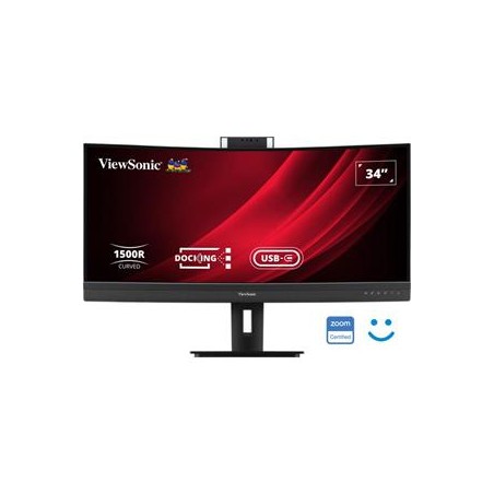 ViewSonic VG3457CV 34" 21:9,3440 x 1440,SuperClear®VA,zakřivený,2 HDMI,DP,100W USB-C,RJ45,USB,speakers,výš. nast.,webca
