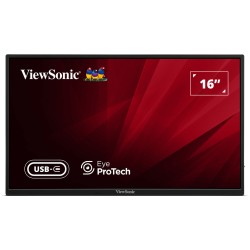 ViewSonic VA1650 16" 16:9 1920 x 1080 SuperClear® IPS přenosný monitor, HDMI,2 USB type C, ochranný obal