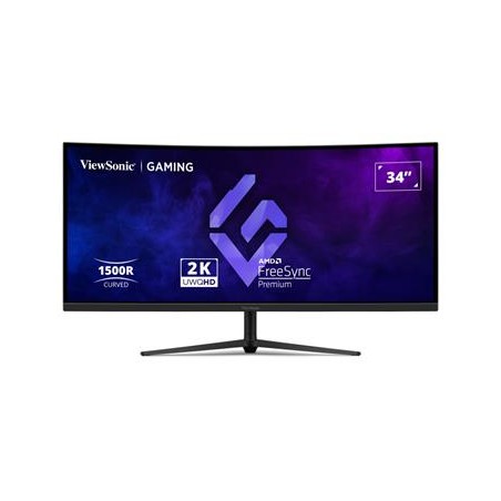 ViewSonic VX3418C-2K '34" 21:9, 3440 x 1440, VA, 1500R zakřivený, 180Hz, 1ms MPRT, 2 HDMI, 2 DP, speakers, výš. nast.