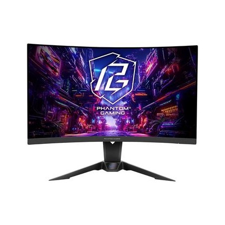 Phantom Gaming by Asrock monitor zakřivený PG27QRT2A 27"/VA/2560x1440/180Hz/300cd/m2/1ms/HDMI/DP/speaker/wifi anténa