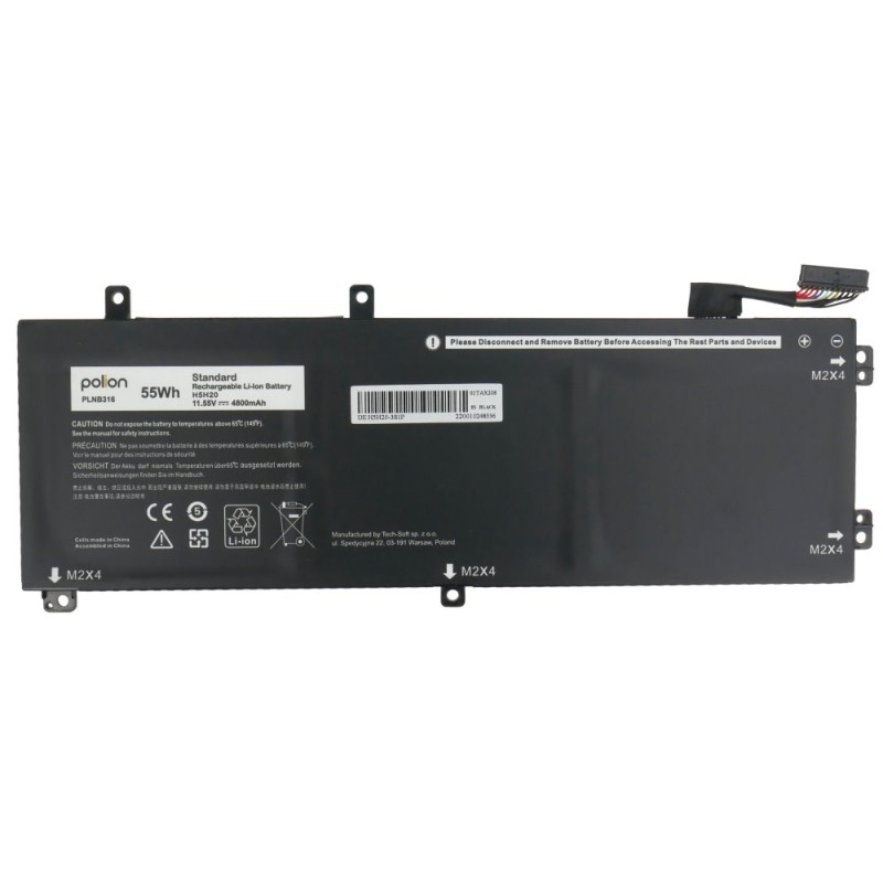 TRX Baterie Polion H5H20 pro notebooky DELL 451-BBYB Precision 5520 5530 5540 XPS 15 7590 - 4800mAh 55Wh/ neoriginální