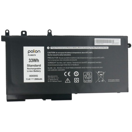 TRX Baterie Polion 3DDDG pro notebooky DELL 451-BBZT Latitude 5280 5290 5480 5490 5495 5580 - 2900mAh 33Wh/ neorigináln