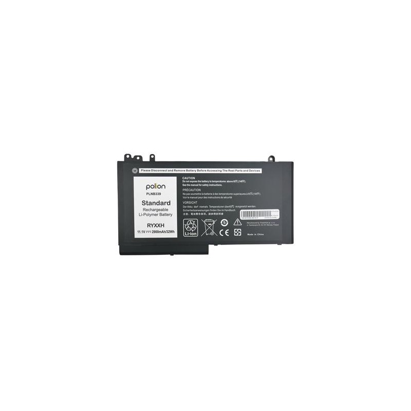TRX Baterie Polion PLNB339 pro notebooky DELL RYXXH Latitude E5250 E5450 E5550 2900mAh/ neoriginální