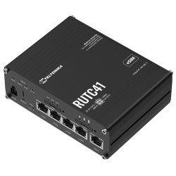 Teltonika RUTC41 průmyslový router 4x LAN, 1x WAN, 4G/LTE, Dual SIM + eSIM, WiFi 6