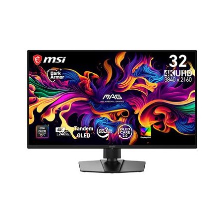 MSI Gaming MAG 321UP QD-OLED X24/ 31,5"/ 3840x2160 / OLED/ 0,03ms/ 240Hz/ 300cd/m2/ 1500000:1/ HDMI/ DP/ VESA/ černý