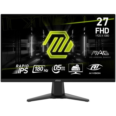 MSI Gaming monitor MAG 275F, 27" Rapid IPS/FHD/180Hz/0,5ms/2x HDMI/DP/černá