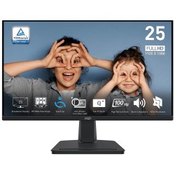 MSI monitor PRO MP251, 24,5"/1920 x 1080 FHD/IPS/100Hz/1ms/1300:1/300cd / m2 /2xHDMI/D-Sub