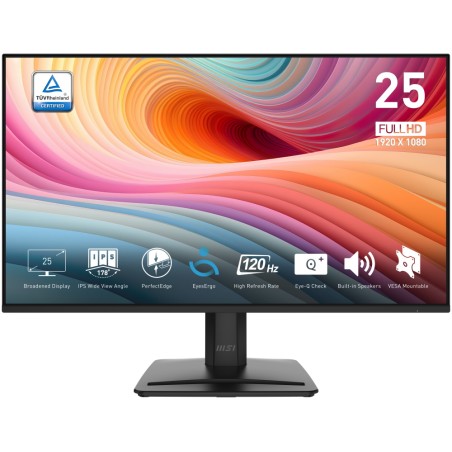 MSI monitor PRO MP251 E2 24,5" IPS/FHD/120Hz/1ms/HDMI/DP/VGA/černá