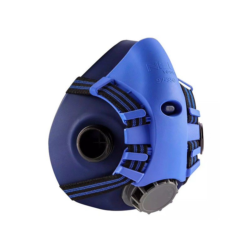 Silikonová polomaska (dodáváno bez filtrů) z z tvrzené oceli, 97-350, NEO TOOLS