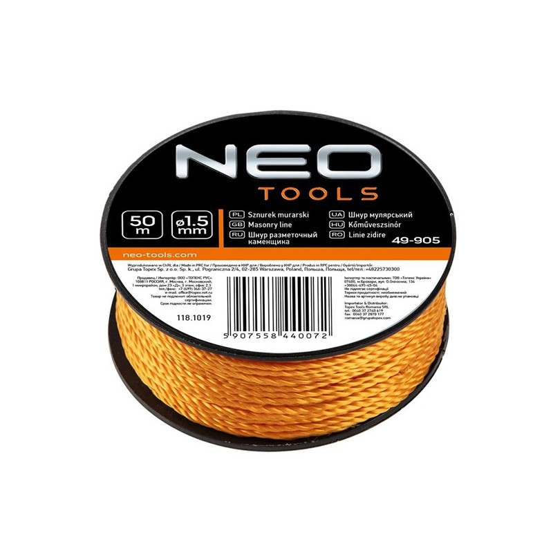 Zednický provázek 50 m 49-905, NEO TOOLS
