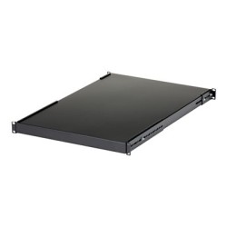 StarTech.com 1U Adjustable Server Rack Mount Shelf - 175lbs - 19.5 to 38in Deep Universal Tray for 19" AV, Data & Network
