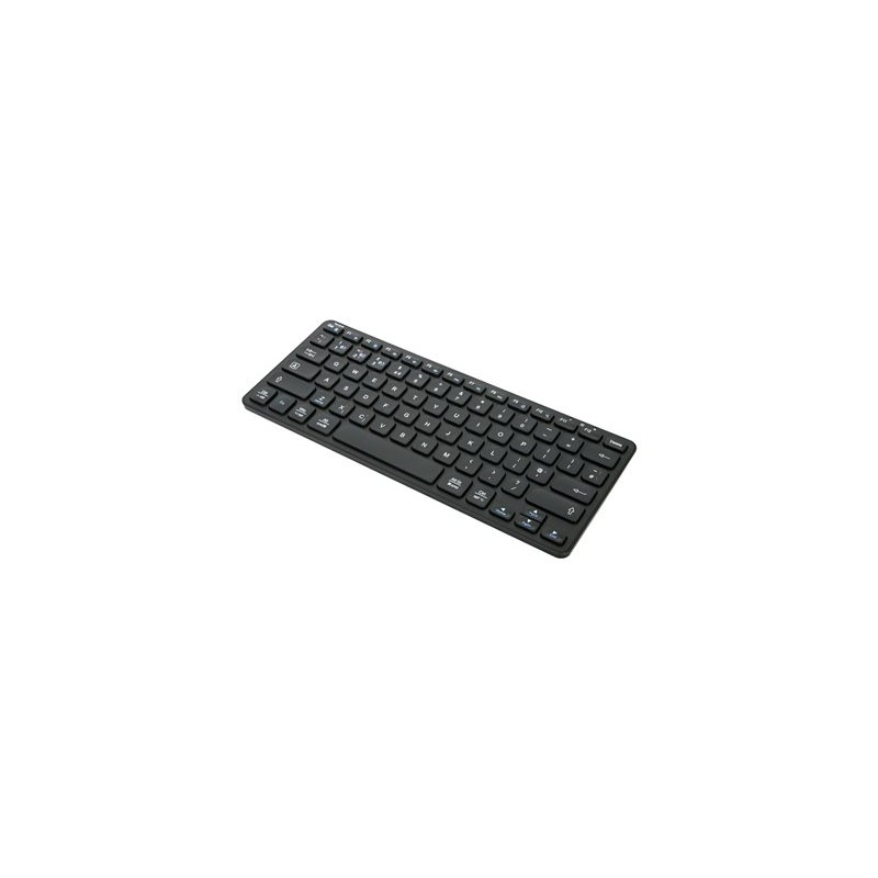 Targus - Klávesnice - kompaktní, pro více zařízení, antibakteriální - bezdrátový - Bluetooth 5.1 - QWERTY - britská - černá