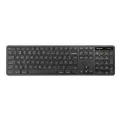 Targus EcoSmart - Klávesnice - full size - antibakteriální - bezdrátový - Bluetooth 5.0, 2.4 GHz - QWERTY - britská - černá