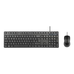 Targus - Klávesnice a sada myši - kombinace - full size - antibakteriální - USB - AZERTY - francouzská - černá