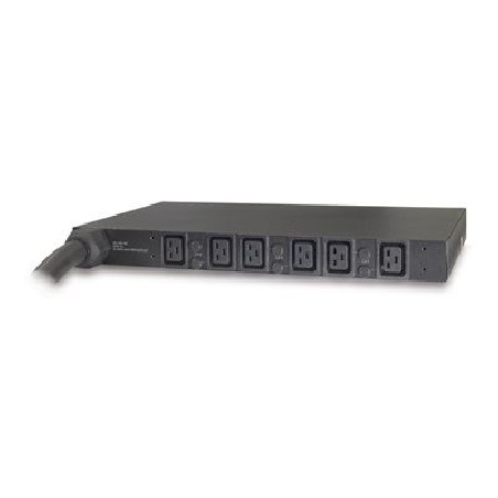 APC Basic Rack PDU - Pásek na rozvod silnoproudu (k montáži na regál) - AC 208 V - 3 fáze - vstup: Hubbell CS8365C - výstupní
