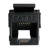 DATACOM UTP Keystone Cat5e černý Dual Slim zadní zářez