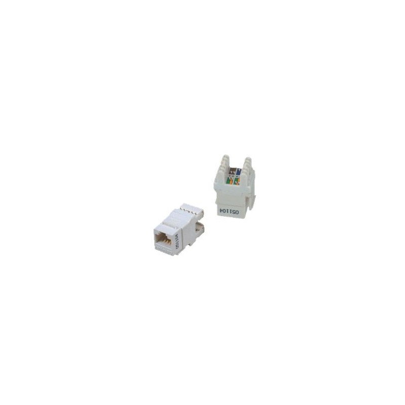 DATACOM UTP Keystone Cat6 bílý Dual Slim zadní zářez