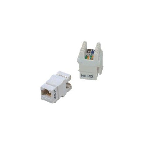 DATACOM UTP Keystone Cat6 bílý Dual Slim zadní zářez