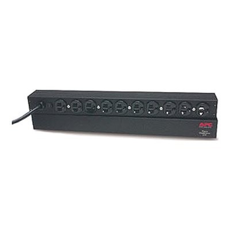 APC Basic Rack-Mount PDU - Pásek na rozvod silnoproudu (k montáži na regál) - AC 120 V - 1.8 kW - vstup: NEMA 5-15 - výstupní