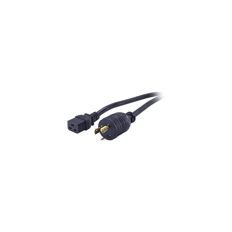 APC - Elektrický kabel - IEC 60320 C19 do NEMA L6-20 (M) - 3.7 m - černá - pro P/N: SMT3000I-AR, SMT3000R2I-AR, SRT10KXLTW