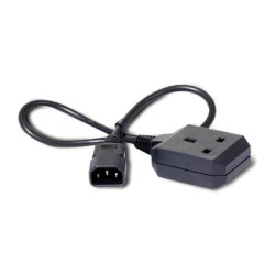 APC - Elektrický kabel - IEC 60320 C14 do BS 1363 (F) - 10 A - 61 cm - černá - pro P/N: SCL500RMI1U, SCL500RMI1UC