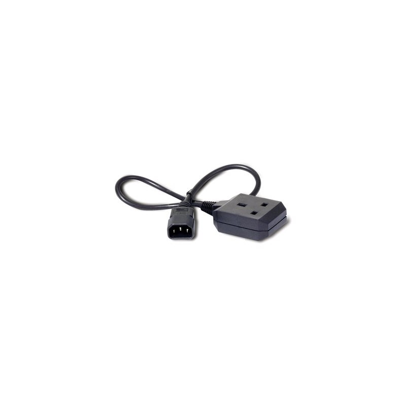 APC - Elektrický kabel - IEC 60320 C14 do BS 1363 (F) - 10 A - 61 cm - černá - pro P/N: SCL500RMI1U, SCL500RMI1UC
