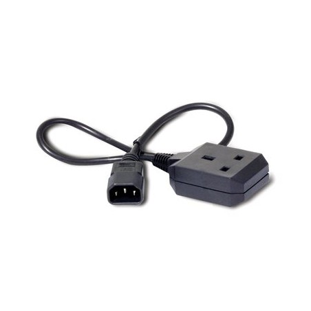 APC - Elektrický kabel - IEC 60320 C14 do BS 1363 (F) - 10 A - 61 cm - černá - pro P/N: SCL500RMI1U, SCL500RMI1UC