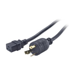 APC - Elektrický kabel - NEMA L6-30 (M) do IEC 60320 C19 - 2.44 m - černá - pro P/N: SRT10KXLTW, SRT3000XLTW, SRT5KXLTUS