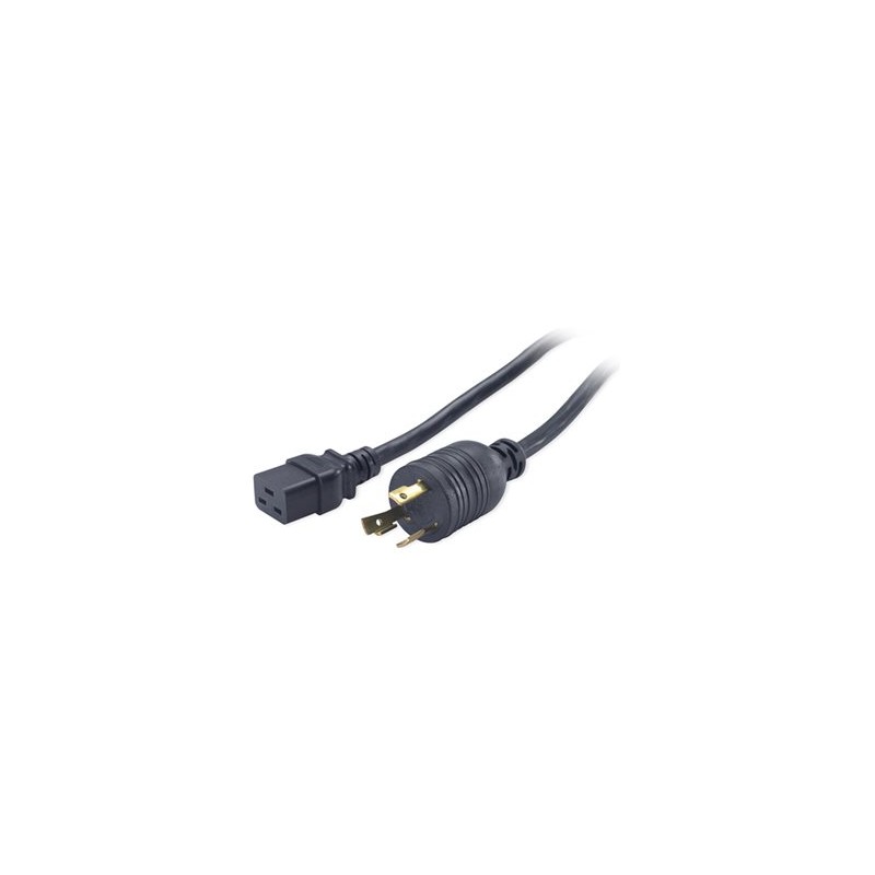 APC - Elektrický kabel - NEMA L6-30 (M) do IEC 60320 C19 - 2.44 m - černá - pro P/N: SRT10KXLTW, SRT3000XLTW, SRT5KXLTUS