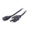 APC - Elektrický kabel - NEMA L6-30 (M) do IEC 60320 C19 - 2.44 m - černá - pro P/N: SRT10KXLTW, SRT3000XLTW, SRT5KXLTUS