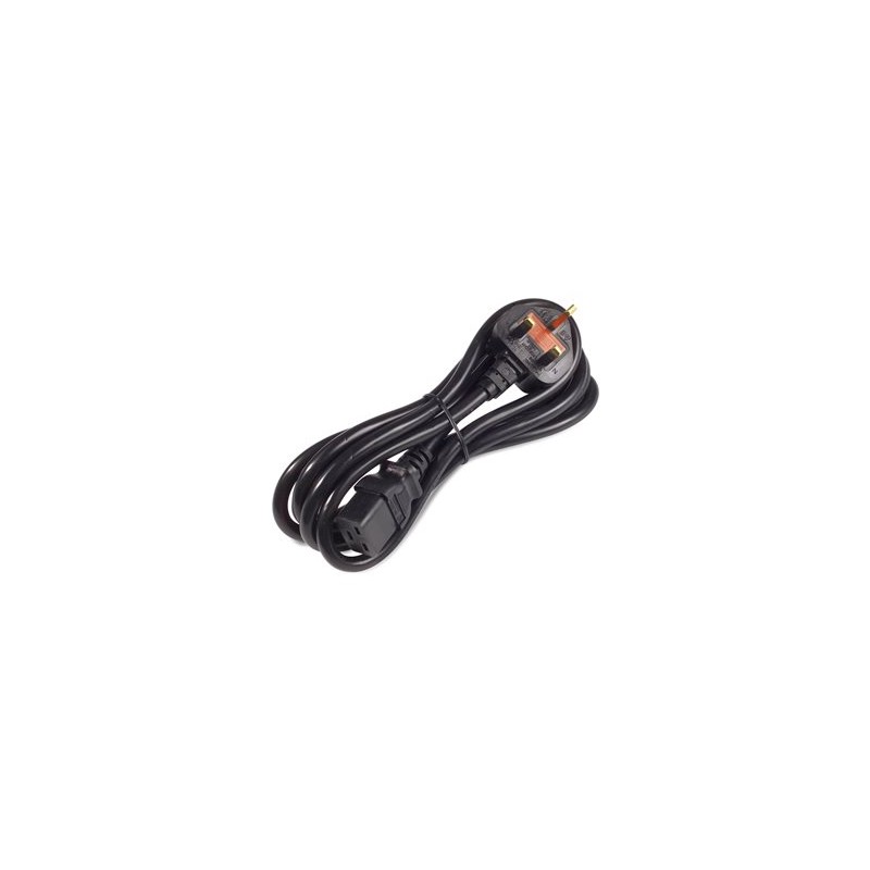 APC - Elektrický kabel - IEC 60320 C19 do BS 1363A (M) - 2.44 m - černá - pro P/N: SMT2200I-AR, SMT2200R2I-AR, SMT3000I-AR