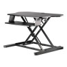 StarTech.com Corner Sit Stand Desk Converter with Keyboard Tray, Large Surface 35" x 21", Height Adjustable Ergonomic