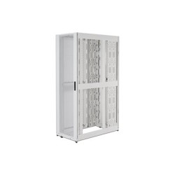 APC NetShelter SX - Rozvaděč stojanový skříň - bílá - 48U - 19" - kompatibilní s TAA