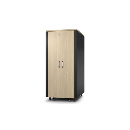APC NetShelter - Rozvaděč stojanový - zvukotěsný - AC 230 V - javor - 32U - 19"