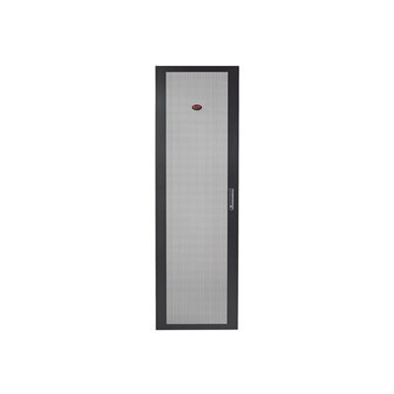 APC NetShelter SV Perforated Flat Door - Dveře regálu - černá - 42U - pro P/N: NBPD0160A, NBWL0355A, SMX2KR2UX145