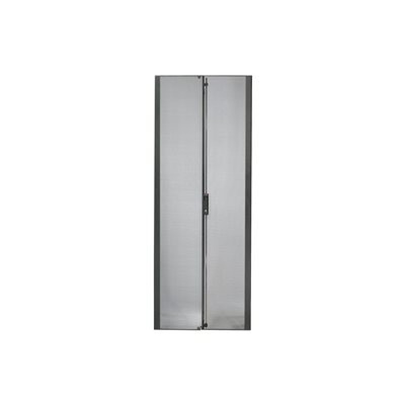 APC NetShelter SX Perforated Split Doors - Dveře regálu - černá - 45U - pro P/N: NBPD0160A, NBWL0355A, NBWL0356A, SMX2KR2UX145