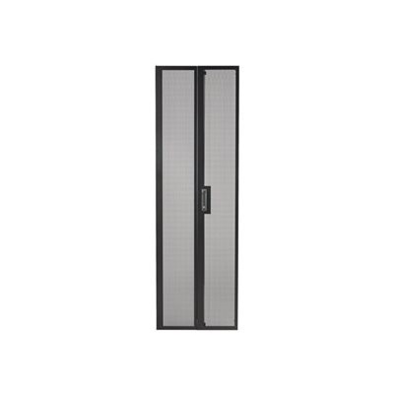 APC NetShelter SV Perforated Split Rear Doors - Dveře regálu - zadní - černá - 42U - pro P/N: NBPD0160A, NBWL0355A