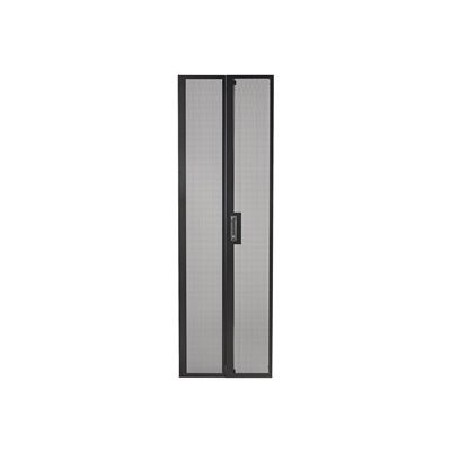 APC NetShelter SV Perforated Split Rear Doors - Dveře regálu - zadní - černá - 42U - pro P/N: NBPD0160A, NBWL0355A