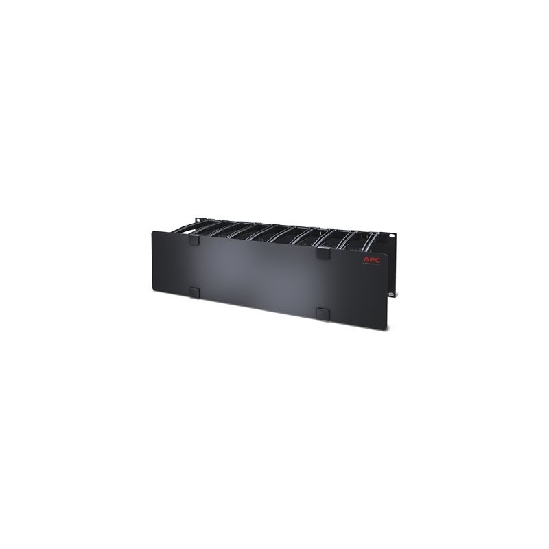 APC Cable Management - Panel racku pro správu kabelů s krytem - černá - 3U - kompatibilní s TAA - pro P/N: SCL500RM1U