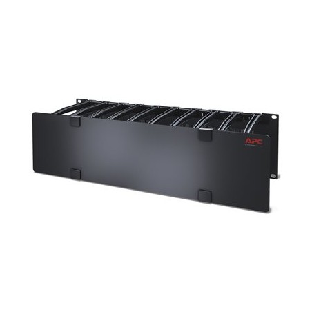 APC Cable Management - Panel racku pro správu kabelů s krytem - černá - 3U - kompatibilní s TAA - pro P/N: SCL500RM1U