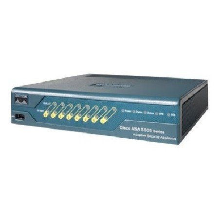 Cisco ASA 5505 Firewall Edition Bundle - Bezpečnostní zařízení - 10 uživatelů - 100Mb LAN - repasovaný