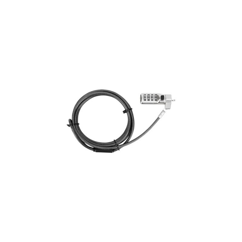 Targus DEFCON Compact Combo Cable Lock - Bezpečnostní kabelový zámek - černá - 1.98 m