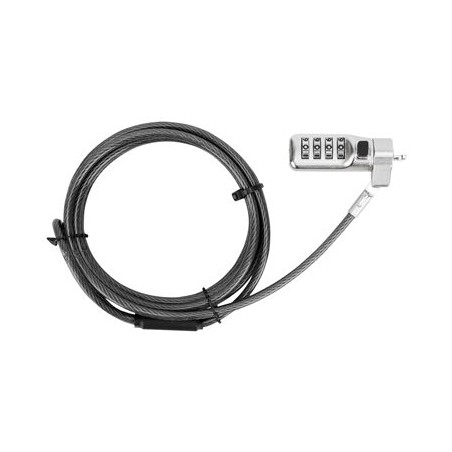 Targus DEFCON Compact Combo Cable Lock - Bezpečnostní kabelový zámek - černá - 1.98 m