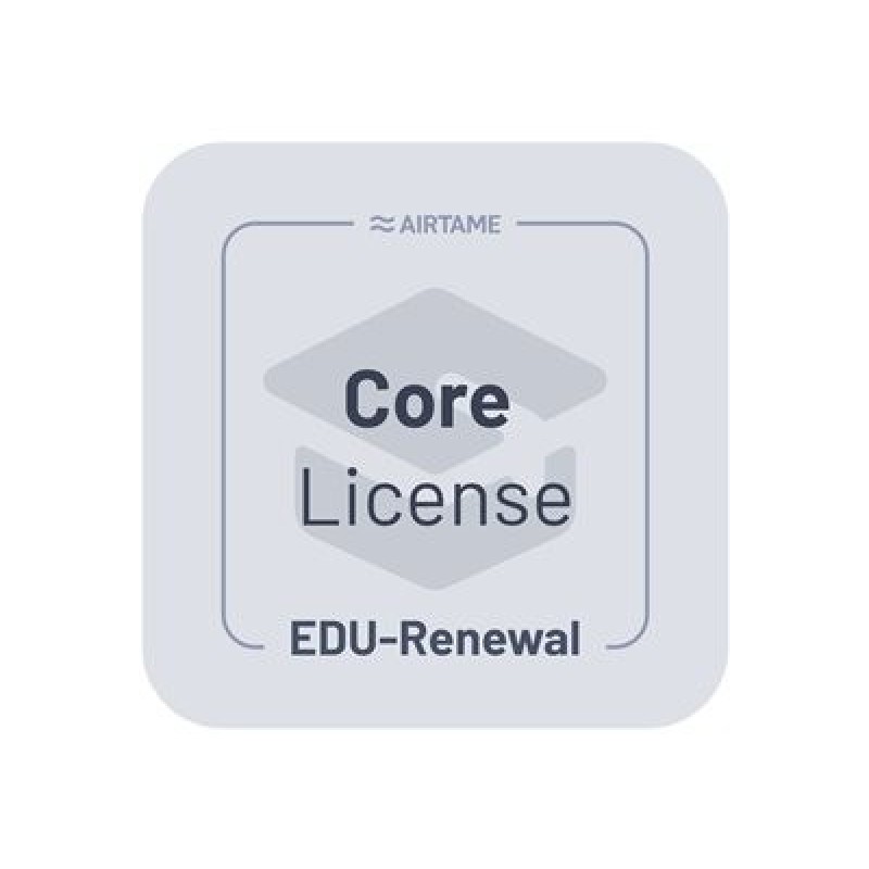 Airtame Core - Obnovení licence na předplatné (1 rok) - hostovaná aplikace - akademická