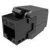 Solarix Samořezný keystone CAT6 UTP RJ45 černý
