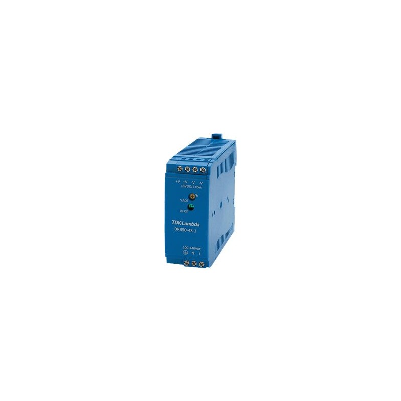 Allied Telesis AT-DRB50-48-1 - Napájení (montovatelný na DIN kolejnici) - AC 85-264/ DC 120-373 V - 50 Watt